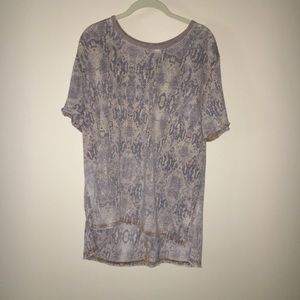 Free People snakeskin shirt